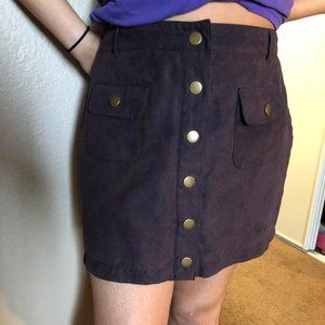 Boutique XXI Buttoned Mini-Skirt